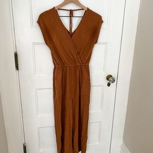 Universal Thread Rust Linen Jumpsuit